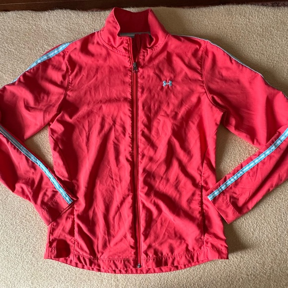 Under Armour Jackets & Blazers - Under Armour Women's Coral Red Track Jacket